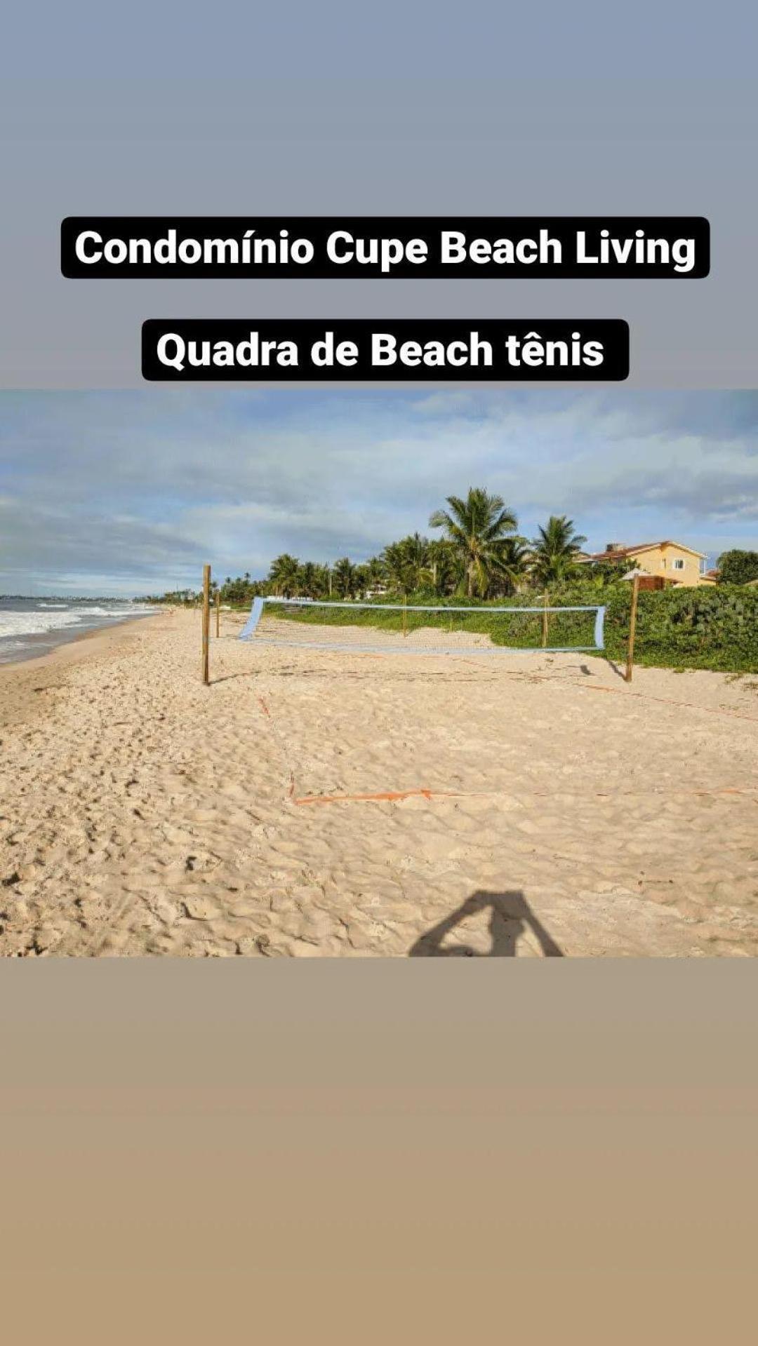 Luxuoso Flat 3 Quartos, Terreo, No Cupe Beach Living - Beira Mar De Pôrto das Galinhas 外观 照片