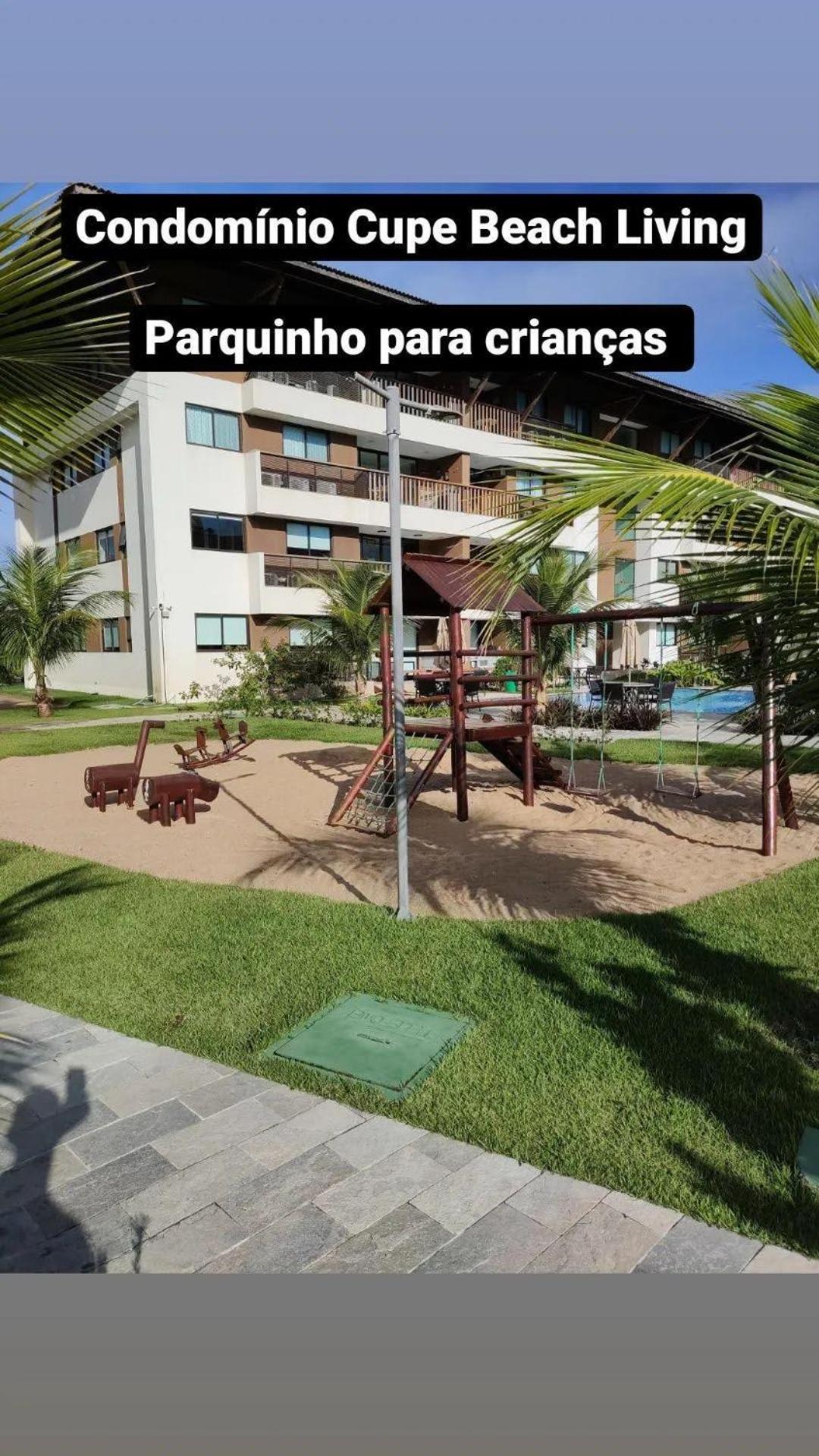Luxuoso Flat 3 Quartos, Terreo, No Cupe Beach Living - Beira Mar De Pôrto das Galinhas 外观 照片