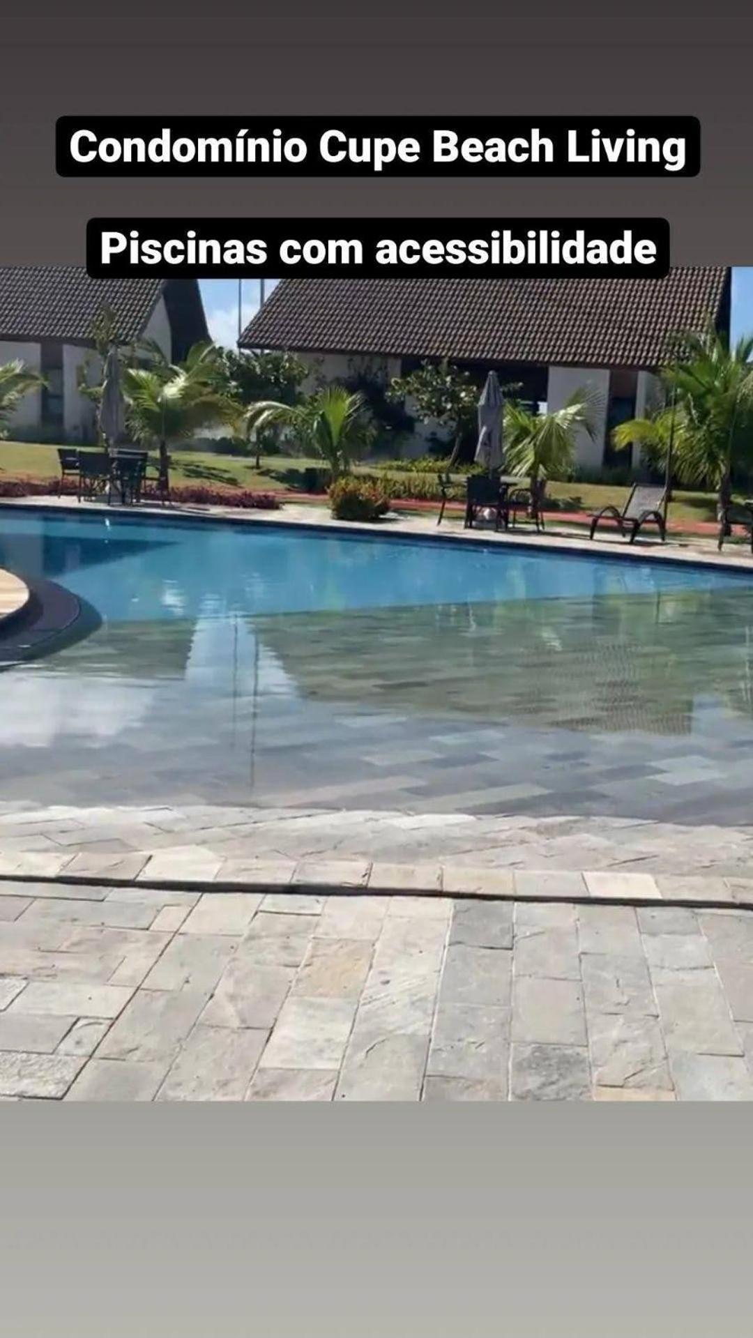 Luxuoso Flat 3 Quartos, Terreo, No Cupe Beach Living - Beira Mar De Pôrto das Galinhas 外观 照片