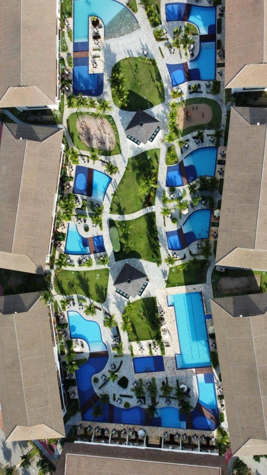 Luxuoso Flat 3 Quartos, Terreo, No Cupe Beach Living - Beira Mar De Pôrto das Galinhas 外观 照片
